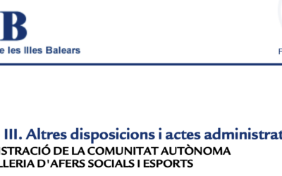 Resolució de la consellera d’Afers Socials i Esports per la qual es convoquen ajuts per a despeses derivades de l’activitat ordinària de les federacions esportives de les Illes Balears, 2023-2024