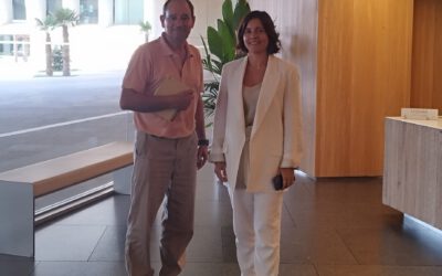 Reunió avui amb la Sra. Natalia Seoane, directora de l’Hotel Meliá Palma Bay on es celebrara la Gala del X PREMIS AGEPIB.